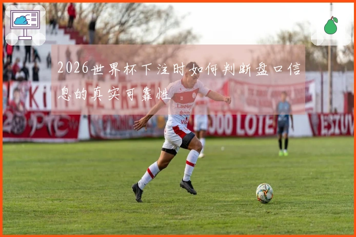2026世界杯下注时如何判断盘口信息的真实可靠性